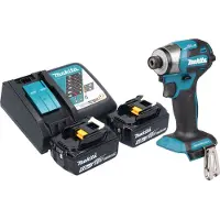 Makita DTD 173 RG Clé à choc sans fil 18 V 180 Nm 1/4" Brushless + 2x batterie 6,0 Ah + chargeur