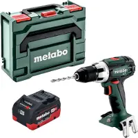 Metabo BS 18 LT Perceuse-visseuse sans fil 18 V 60 Nm + 1x batterie LiHD 5,5 Ah + metaBOX - sans chargeur