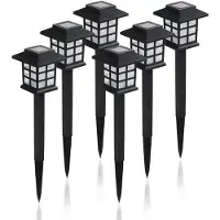 Mormark Lot de 6 lampes solaires d'extérieur, lampes solaires de jardin, lampes solaires d'extérieur pour jardin - LUMITRAD