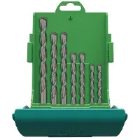 Heller Tools Power 3000 16884 7 Concrete twist drill bit set 7-piece 4 mm, 5 mm, 6 mm, 6 mm, 8 mm, 10 mm, 12 mm Total length 520 mm Cylinder shank 1 Set
