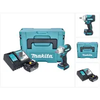 Makita DTW 301 RG1J Clé à choc sans fil 18 V 330 Nm 1/2" Brushless + 1x batterie 6,0 Ah + chargeur + Makpac