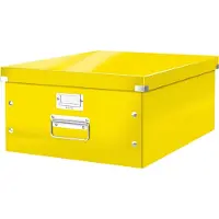 Leitz Boîte de classement Click & Store Wow A3 carton gris jaune Paquet de 6 pièces