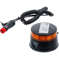 Bgs Gyrophare à accu jaune avec aimant 12 V / 24 V Ø 130 mm - 70343