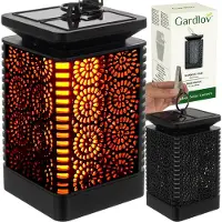 Gardlov Lanterne solaire à effet de flamme Oriental Debout Suspendu Tarasse Jardin Éclairage extérieur 24404