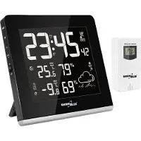 Greenblue Station météo sans fil Capteur extérieur Thermomètre Prévisions météo Écran couleur 9 couleurs