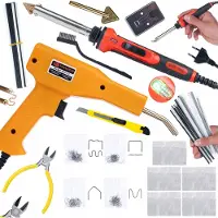 Rosfix Kit Rouge Odysseya RRO100W – Outil de Soudage Plastique 100 W et Agrafeuse Plastique avec 200 Agrafes | Pour PP, PE, ABS, PVC | 400 – 600 °C