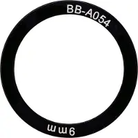 Elvedes Boîtier de pédalier - anneau de remplissage Elende 38 x 30 x 9,0 mm - Aluminium (2 parties)