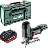 Metabo ST 18 LT 130 BL Scie sauteuse sans fil 18 V 130 mm Brushless + 1x batterie LiHD 5,5 Ah + Metabox - sans chargeur