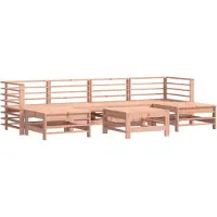 vidaXL Ensemble de salon de jardin 7 pièces bois massif douglas