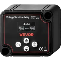 Vevor Relais Sensible à la Tension 12 V 140 A Isolateur de Batterie Double Intelligent VSR Manuel et Automatique pour Batteries Lithium-ion Plomb-acide pour Voiture Camion Camping-car UTV VTT Bateau