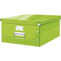 Leitz Boîte de classement Click & Store Wow A3 carton gris vert Paquet de 6 pièces