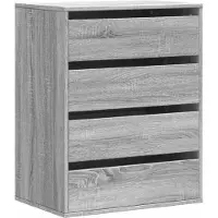 vidaXL Commode Gris Sonoma 60x41x76 cm Bois composite