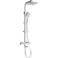 Mexen CQ33 colonne de bain avec mitigeur thermostatique, chrome (779103395-00)