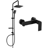 Mexen Sven ensemble de douche apparent avec douche de tête et mitigeur de douche Alexa, noir - 71240262-70