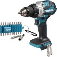 Makita DHP 489 Z Perceuse-visseuse à percussion sans fil 18 V 73 Nm Brushless + 22 pcs. jeu d'embouts - sans batterie, sans chargeur