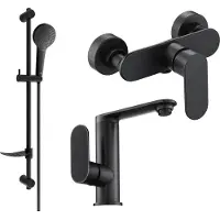 Mexen Milo DF05 set de douche, Noir - 713054DF05-70
