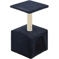 vidaXL Arbre à chat en sisal 55 cm bleu foncé