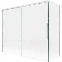 Mexen Rox Paroi de douche à 2 panneaux coulissants 180 + 80 x 150 cm, transparent, blanc - 8C9-180-080-20-00