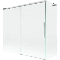 Mexen Rox L Paroi de douche pour baignoire, en 2 parties coulissantes 170 + 70 x 150 cm, transparent, chrome - 8C9L-170-070-01-00