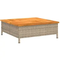 vidaXL Habillage pour pied de parasol Beige 70x70x25 cm Acacia