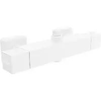 Mexen CUBE mitigeur thermostatique de douche 3/4" + 1/2", blanc (77250-20)