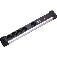 Bachmann Tischsteckdosenleiste Kunststoff 1+4-fach Master+Slave 200cm (19.07.1170)