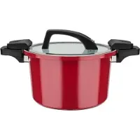 GSW Autocuiseur basse pression - - 24 cm - 6 L - Aluminium forgé - Induction - Rouge