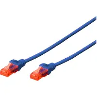 Digitus Patchkabel Cat6 U/UTP 2xRJ45 1.0m blau LSZH