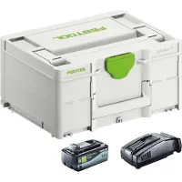Festool SYS 18V 1x8,0/SCA16 Kit énergie 1x batterie 18 V 8,0 Ah ( 577323 ) + chargeur ( 576953 ) + Systainer