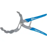 Bgs Pince à filtre à huile auto-ajustable Ø 60 - 120 mm coudée à 30° - 70011