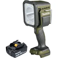 Makita DML 812 T1 Projecteur portatif sans fil 18 V 1250 lm LED Olive Grn Outdoor Adventure Edition spéciale + 1x batterie 5,0 Ah - sans chargeur
