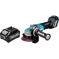 Makita GA 044 GM1 Meuleuse d'angle sans fil 40 V max. 125 mm X-LOCK Brushless + 1x batterie 4,0 Ah - sans chargeur