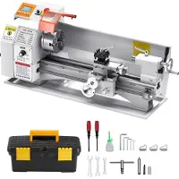 Vevor Tour à métaux 220x450 mm Tour d'établi Avance automatique 2500 tr/min Vitesse 1250W Moteur sans balais, Tour pour pièces de précision