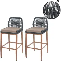Mendler Tabouret de bar -O21 (lot de 2)