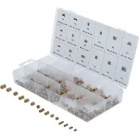 Bgs Assortiment d'écrous à sertir en laiton 330pcs - 85223