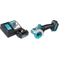 Makita DMC 300 RT1 Meuleuse d'angle sans fil 18 V 76 mm Brushless + 1x batterie 5,0 Ah + chargeur