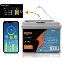 Lamex Batterie Lexton lithium-fer-phosphate LiFePo4 avec BMS 12,8V 70Ah LXLFP70