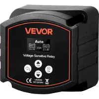 Vevor Relais Sensible à la Tension 12 V 300 A Isolateur de Batterie Double Intelligent VSR Manuel et Automatique pour Batteries Lithium-ion Plomb-acide pour Voiture Camion Camping-car UTV VTT Bateau