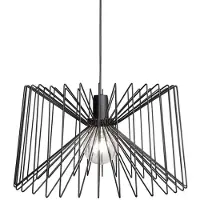 Lyora Lampe à fil noir Ness Ø45cm