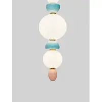 Nova Luce Suspension Obrie Céramique colorée L