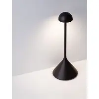 Nova Luce Lampe de table Dalt noir rechargeable avec USB