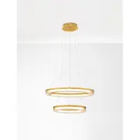 Lyora Suspension dorée Luana 2 lumières