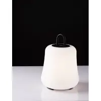 Nova Luce Lampe de table Jigra Anthracite rechargeable avec blanc