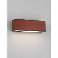 Nova Luce Applique solaire Brown Brun rouille avec bois