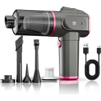 INF Aspirateur de voiture portable - Aspiration puissante, sans fil Violet