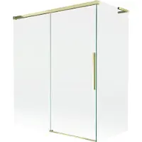 Mexen Rox L Paroi de douche en 2 parties coulissantes 140 + 70 x 150 cm, transparent, or - 8C9L-140-070-50-00