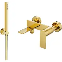 Mexen Zero SET mitigeur bain avec accessoires R70, or (7113R70-50)
