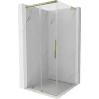 Mexen Cabine de douche coulissante Rox L 110 x 110 cm, transparente, or - 8C2L-110-110-50-00