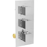 Mexen Mitigeur thermostatique douche/baignoire Cube 3 sorties chromées (77503-00)