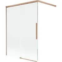 Mexen Rox Paroi pliante pour baignoire, 2 parties, coulissantes, 120 x 150 cm, transparent, cuivre brossé - 8C9-120-003-65-00